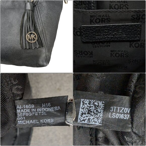 Michael Kors Frances Large Grab Leather Tote Shoulder Bag Tassel Charm 15" - Picture 11 of 13